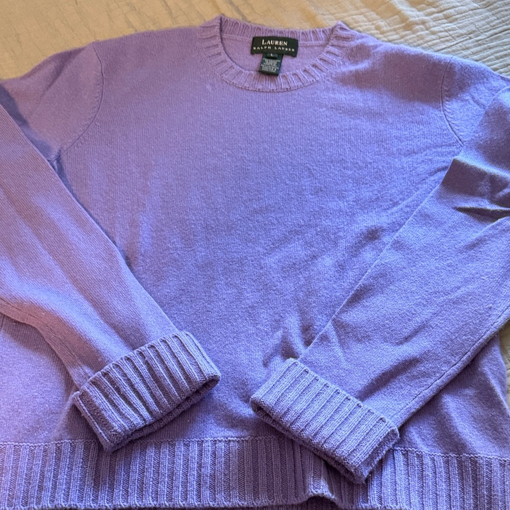 Ralph Lauren Lavender Cashmere Sweater